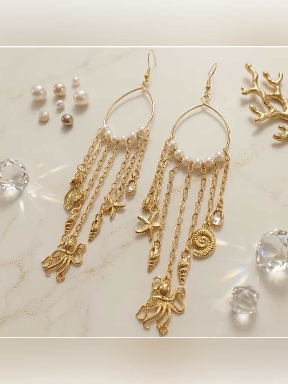 Ocean Nautical Inspired Earrings New